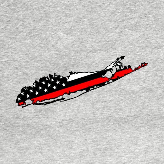 Long Island Thin Red Line by EastEndDesigns